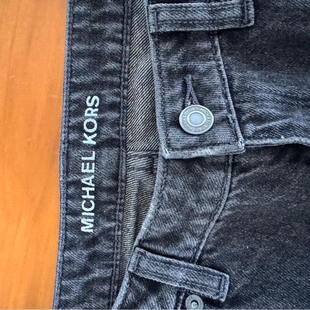 Women’s Michael Kors Wide-Leg Charcoal Jeans